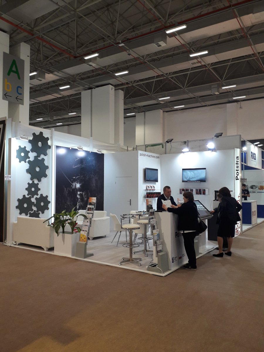 #Polish stand during Minex trade show - represents Polish #machinery industry <a href="/PAIH_pl/">PAIH</a>