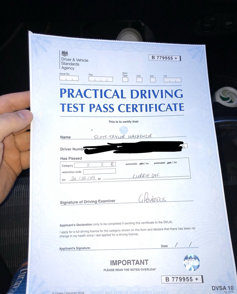 ScottyTaylor6's tweet photo. Passed the old driving test first time😬 probably due a few lifts to people for over the years🤣 https://t.co/W7Uknditso