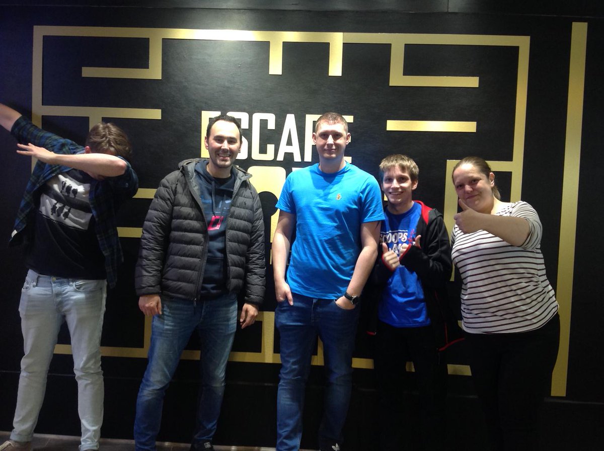 MidshireTelecom's tweet photo. We had a great time escaping a room! Would highly recommend Escape Now for team building in Birmingham. What a smug bunch the winning team are! #Smug #SoreWinners #RematchPlease https://t.co/5Q9ht7Bl8w