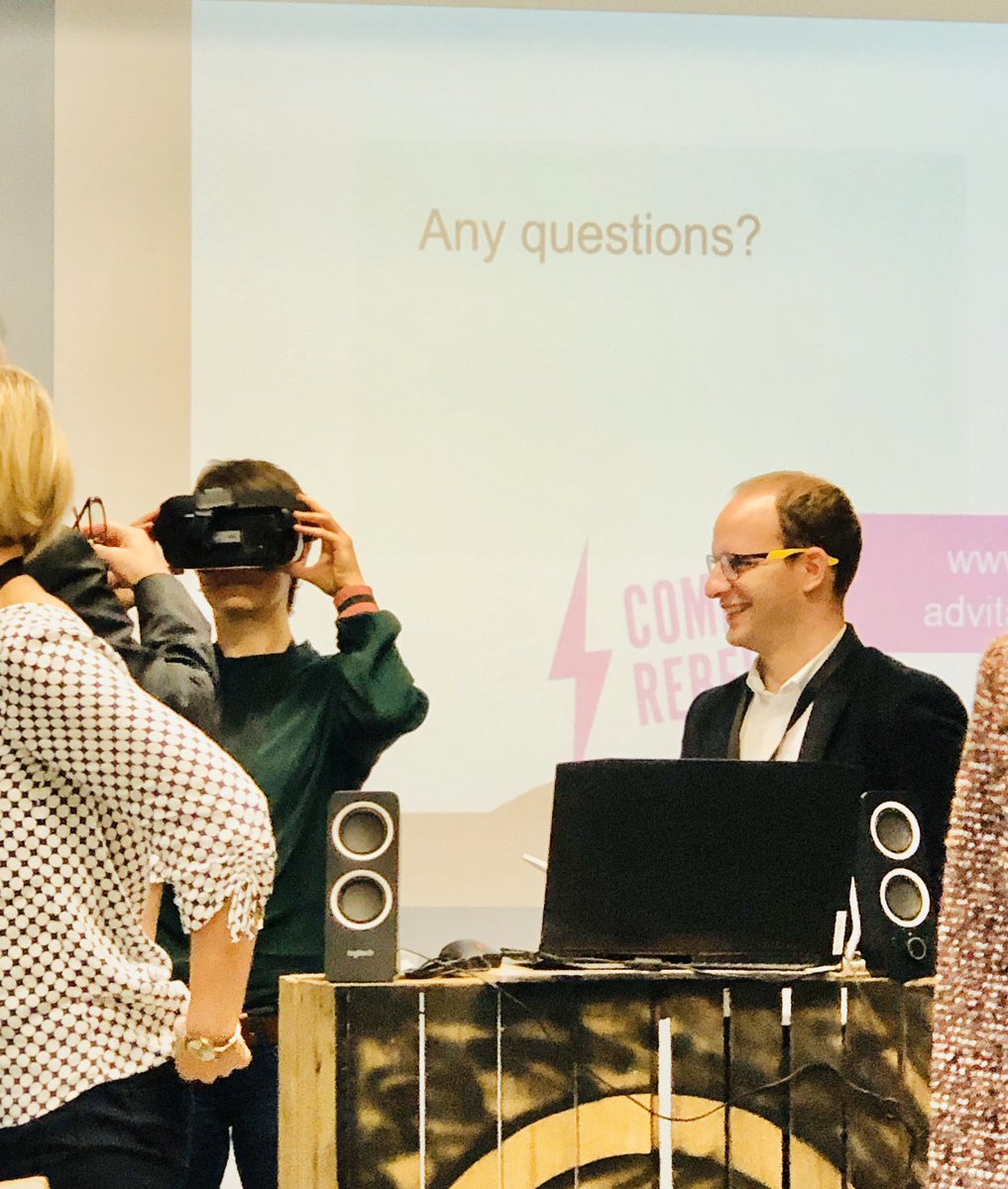 CommsQuestCoach's tweet photo. Great case study from @Advita_p on the power and practicalities of VR... #icc19 #redesign #commsquest #EmployeeExperience #EmployeeEngagement https://t.co/p9NJT4vZRu
