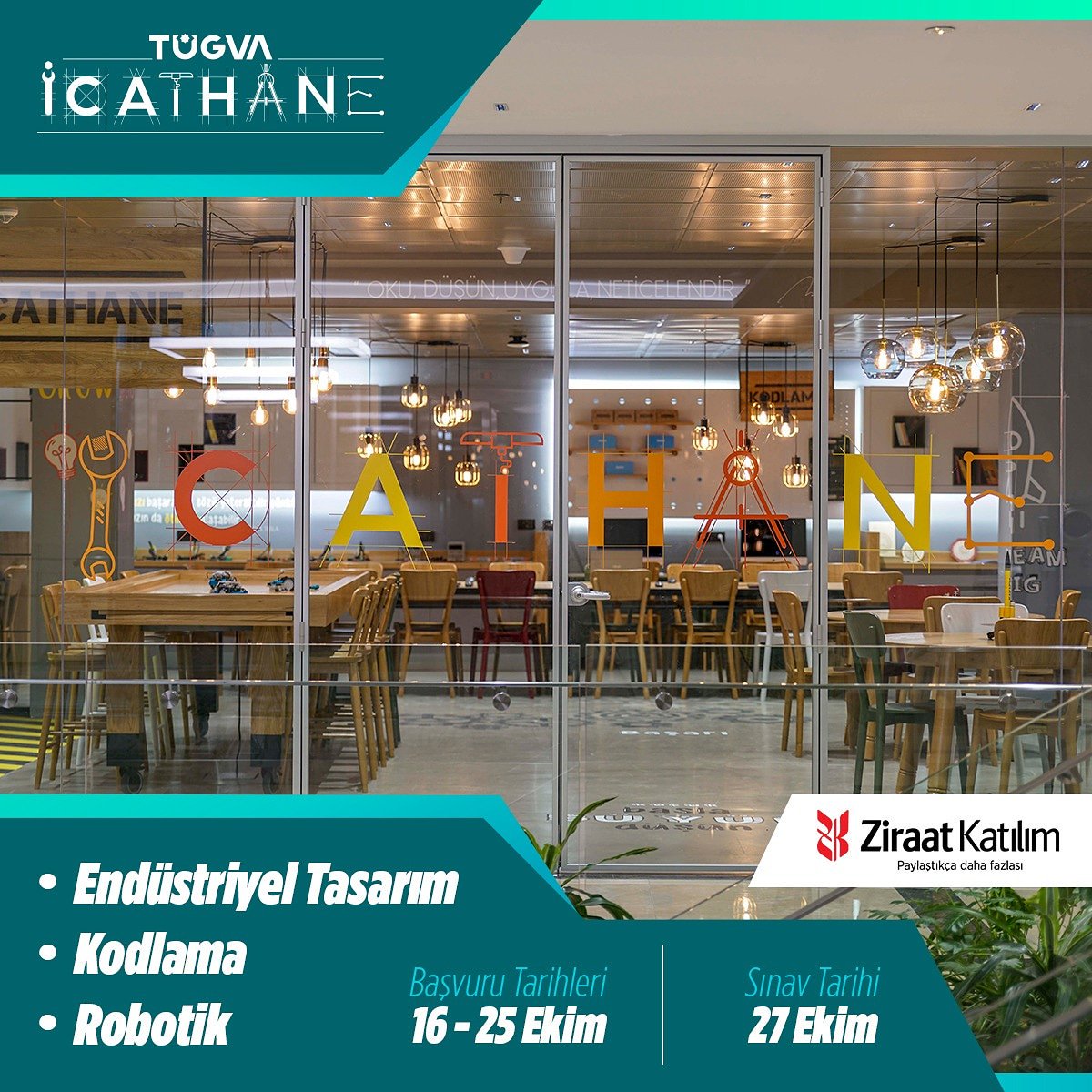 tugvaTR's tweet photo. Başımıza icat çıkarmaya hazır mısınız gençler! 💪

TÜGVA, İcathane ile geleceğin bilim insanlarını yetiştiriyor!
Endüstriyel Tasarım, Robotik, Kodlama…

16-25 Ekim tarihleri arasında başvuru yapmayı unutma! 

Başvurmak için:👉 https://t.co/QOHSKlLlbb https://t.co/k4gnz3Aag0