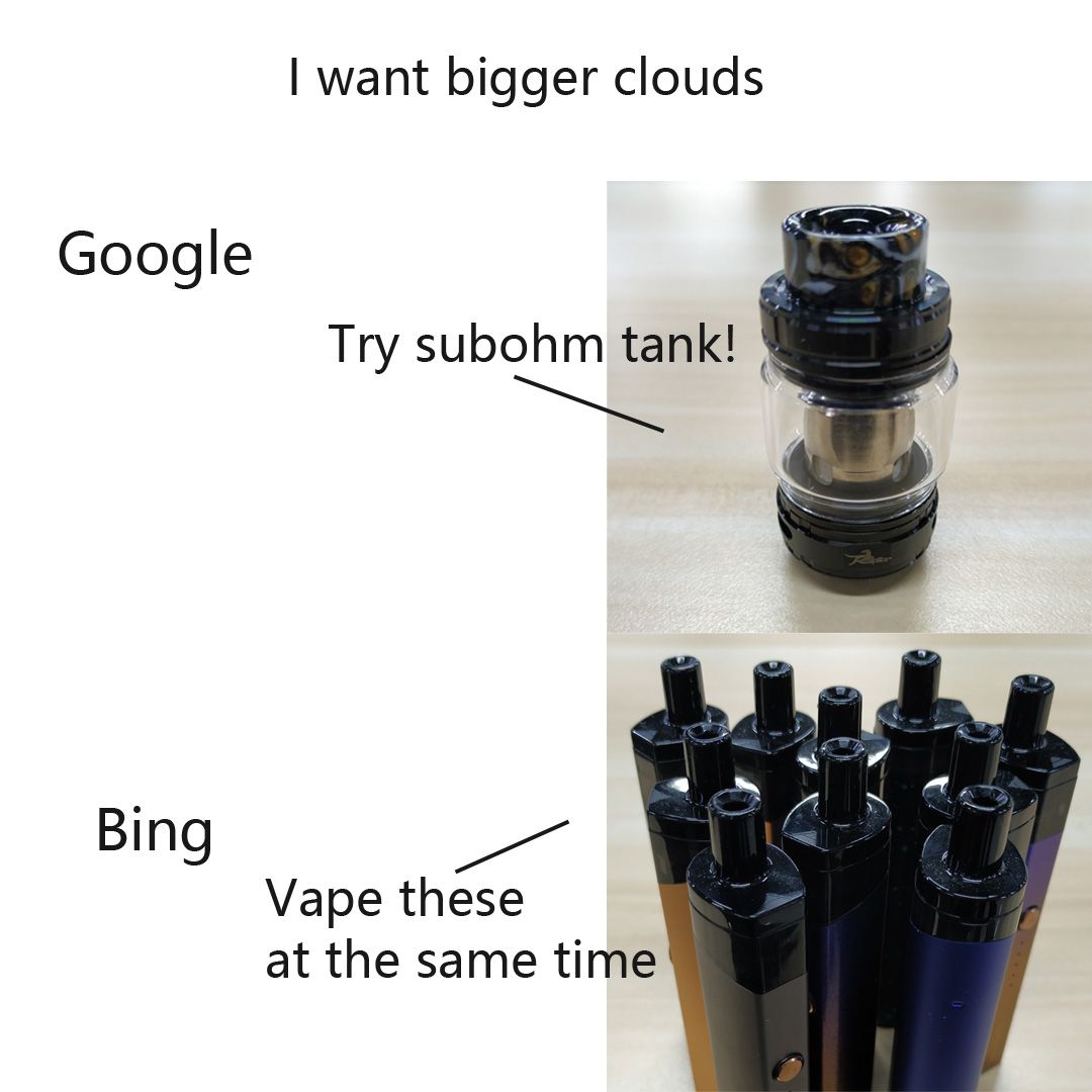 HeavenGiftsCom's tweet image. I know, I know it could be but...😅😅
.
#heavengifts #Ehpro #RaptorTank #EhproRapto #Vaporesso #VaporessoPodStick #PodStick #vapefam #vapenation #vape #meme #vapememe
Warning: This product contains nicotine. Must be legal vaping age in your country.