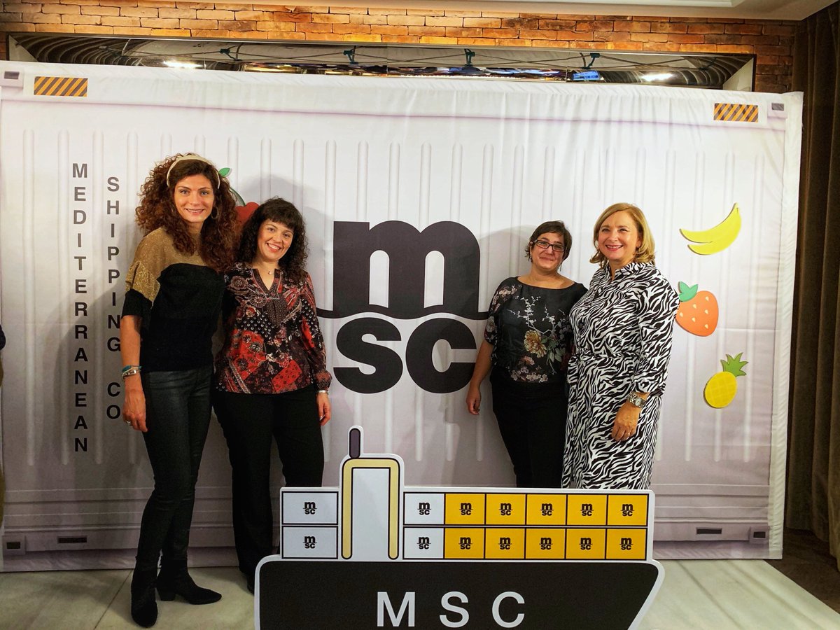MSCCargo's tweet photo. On Tuesday, our team in Spain gathered clients and collaborators for a dinner party as part of the Fruit Attraction fair in Madrid. Here are some photos from our fruit shipping photo wall! #MSCFA ๐๐๐ https://t.co/f24faRuNP6