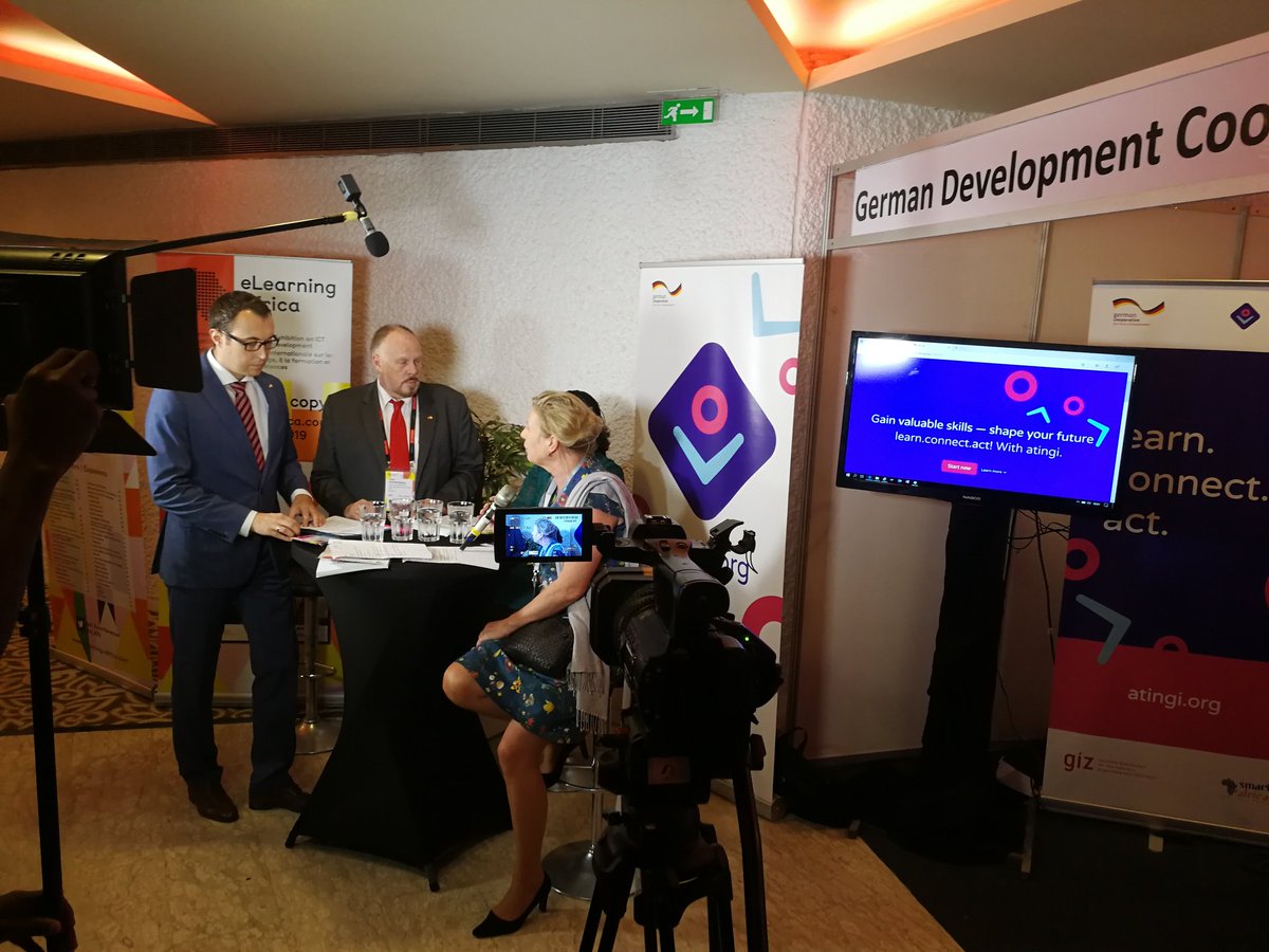 Pre-launch of the atingi.org Plattform at the #eLA19 learn.connect.act <a href="/giz_gmbh/">GIZ</a>