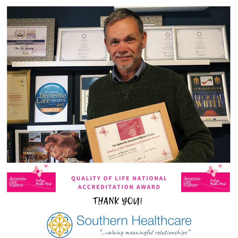 🏆THANK YOU🏆

We are so proud to announce that The Old Rectory has been awarded the Quality of Life National Accreditation Award from ⁦@DCMatters⁩ 🌟
 
📸 ⁦Paul Courtney⁩ - Director of Development 

#winners #dementiacarematters #qualityoflife #carehome #carematters