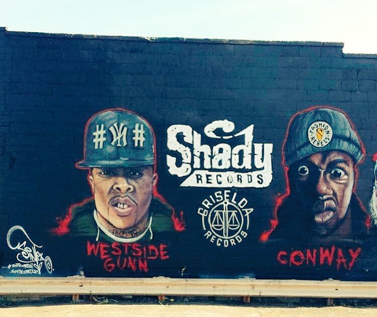 Googled it and indeed Conway has murals everywhere. This is one is in Detroit.
