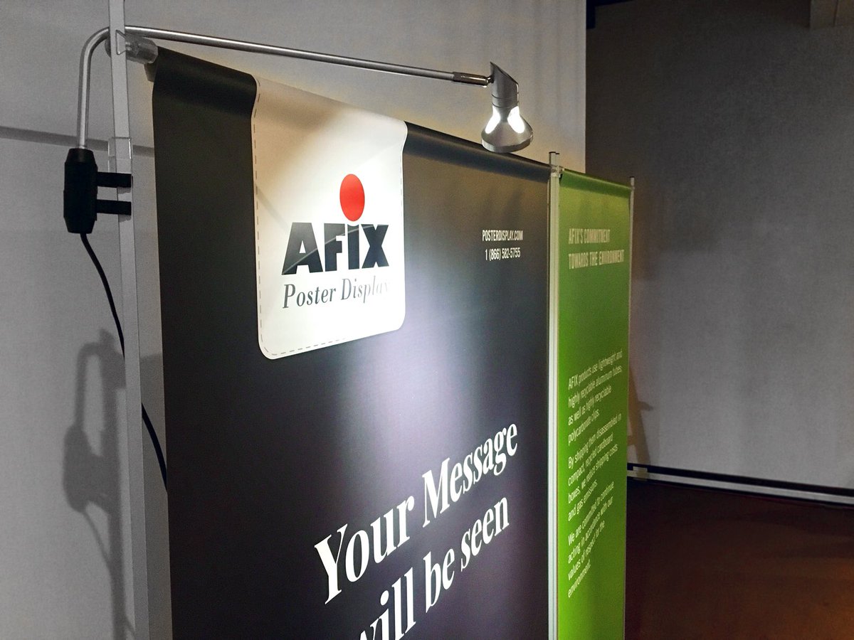 AFIXDisplays's tweet photo. Welcome to Toronto!
Meet us at DesignThinkers, in the Meridian Hall.
With a simple image wall, we promise: “Your Message will be seen”! #afix
#posterdisplay
#rgddt #display https://t.co/oQ3mpNfB1A