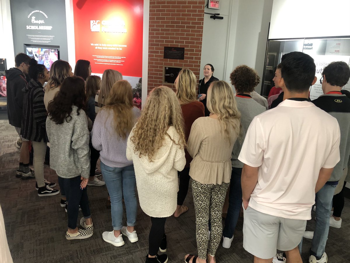 SequoyahDECA's tweet photo. @ChiefsSequoyah Sequoyah Marketing &amp; Entrepreneurship are learning about the Cathy history and why @ChickfilA is such a great company! #CFATour https://t.co/leYQ2TNwF0
