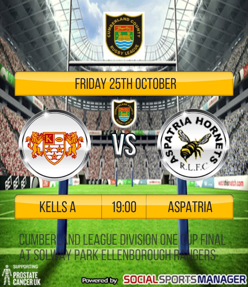 #gamenighteve
<a href="/CarlCumbria2017/">Cumbria ARL</a> 
<a href="/AspatriaHornets/">Aspatria Rugby</a> 
Venue Solway Park home of <a href="/ElbraRangers/">Elbra Rangers ARLFC</a>