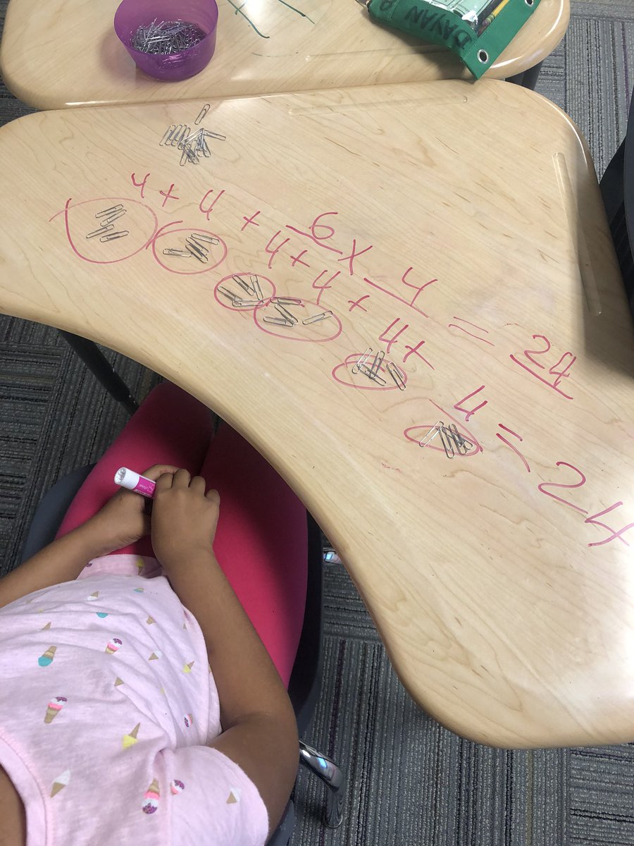 Ms_Sweeten's tweet photo. Today we’re learning how multiplication and addition are related https://t.co/J2OcZ7hxYL