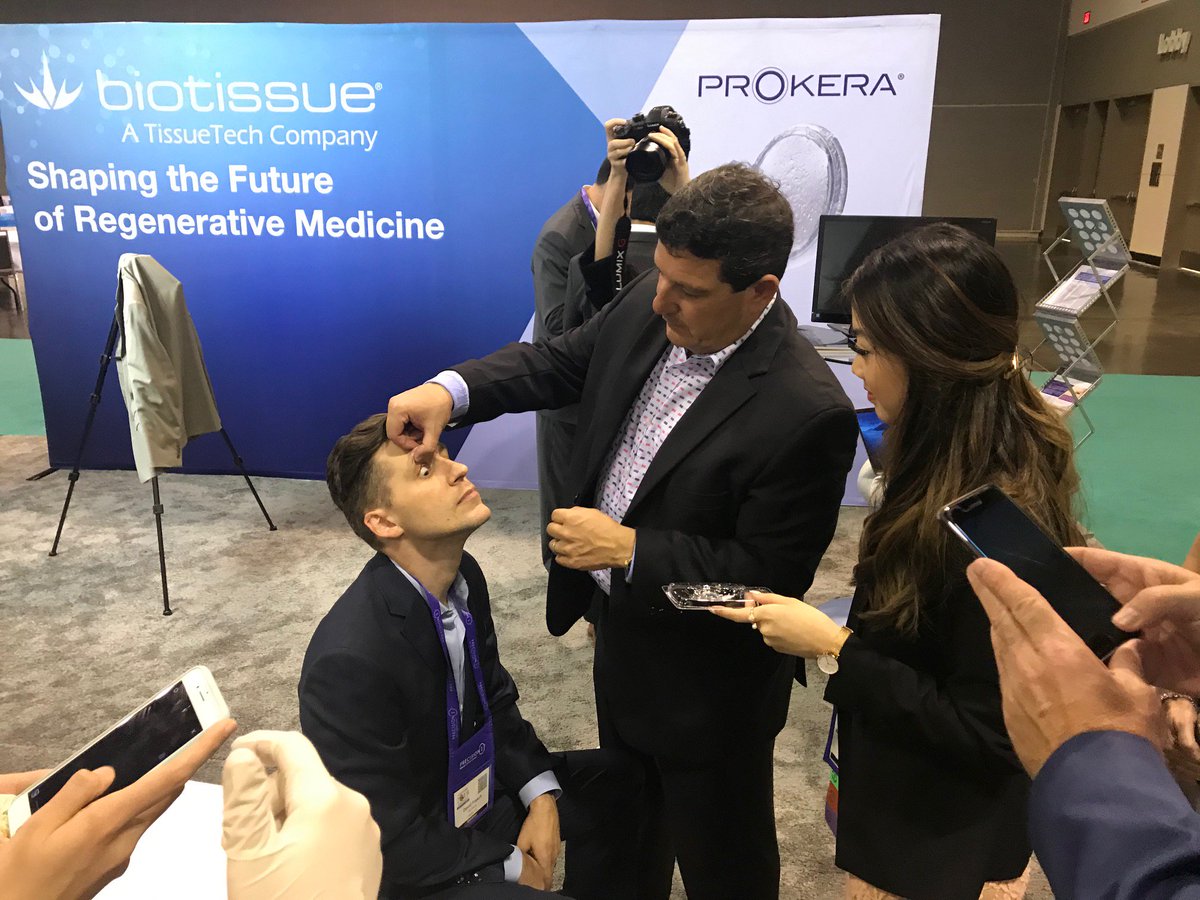 BiotissueOcular's tweet photo. Our Ask The Expert, Live PROKERA Slim Demonstration, and Student Wetlab demos are underway at AAO!
#AAO #Optometry #Optometrist #PROKERA #Cliradex #Biotissue #Academy19 https://t.co/s14UTvVeQT