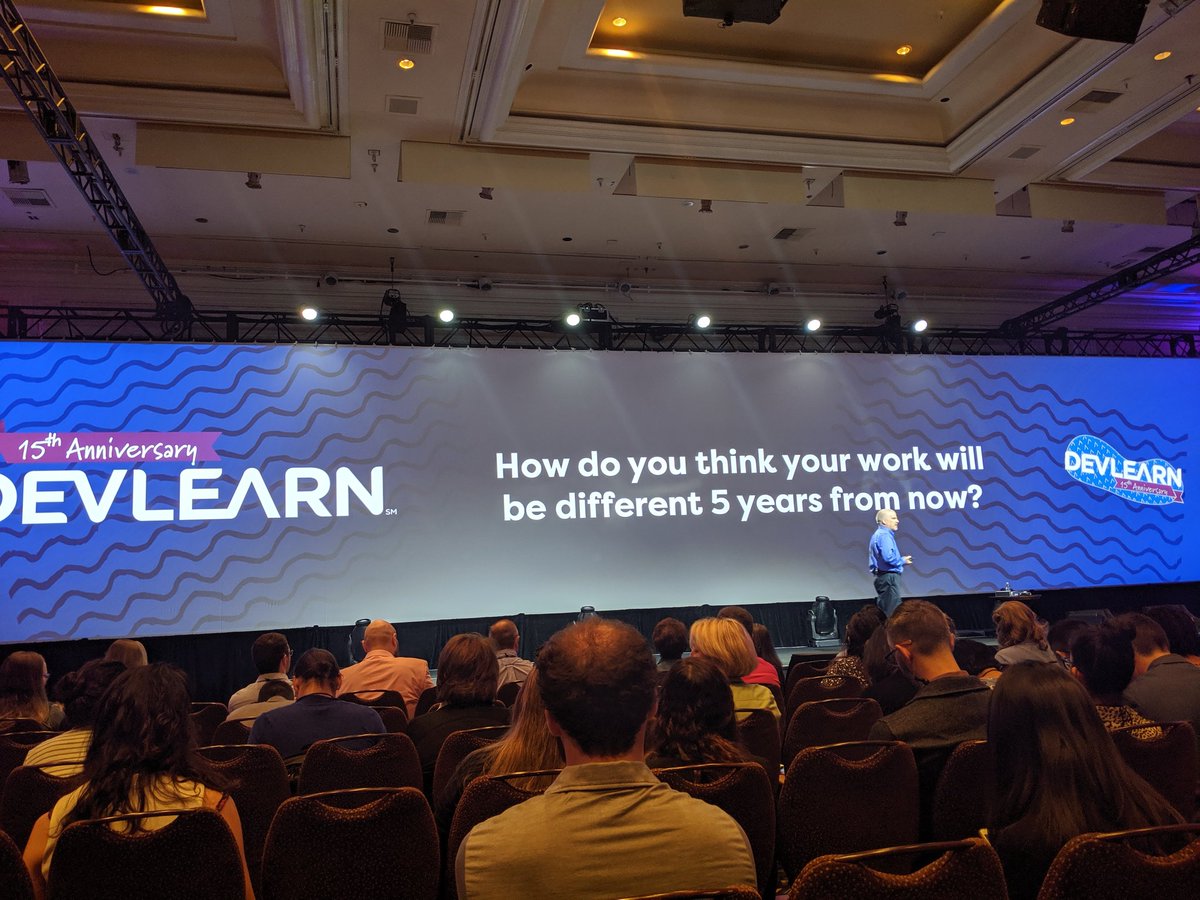 World_citizen89's tweet photo. A good question for #learning professionals and for others to consider: how will your work be different five years from now? What about ten years from now? What steps do you need to take to make this a reality?
#work #personalleadership #devlearn #devlearn2019 #devlearn19 https://t.co/TcEqXGNlfR