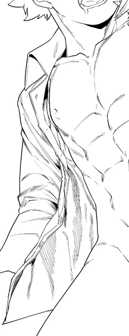 脇周りなどを修正していました。
個人的に良く描けた気がします。 