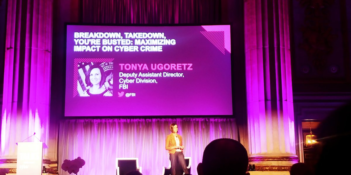 Technificent989's tweet photo. One thing you can count on when you put a buncha nerds together: a superhero references. Tonya Ugoretz explains how a #cyber criminal team is put together using an #Avengers reference. This is what I come for! #Dc #cybertalks https://t.co/fNR5CpSyDB