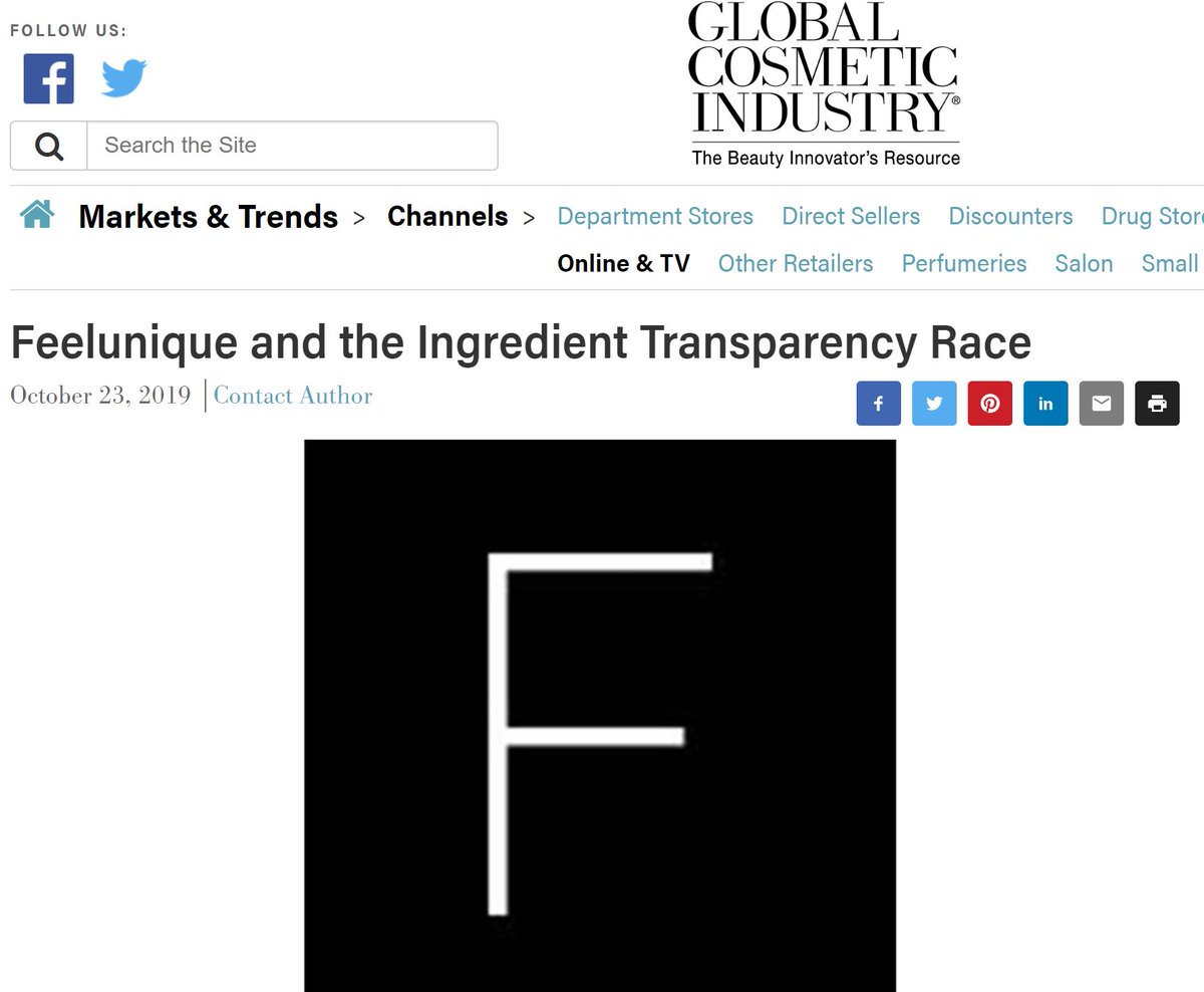 Consider the race well and truly on <a href="/GCI_Magazine/">Global Cosmetic Industry</a> 🎉

@Feelunique and the Ingredient Transparency Race gcimagazine.com/marketstrends/…
#transparency #trust #decoded #skincare #cosmetics #bbloggers #retailtech #knowyouringredients