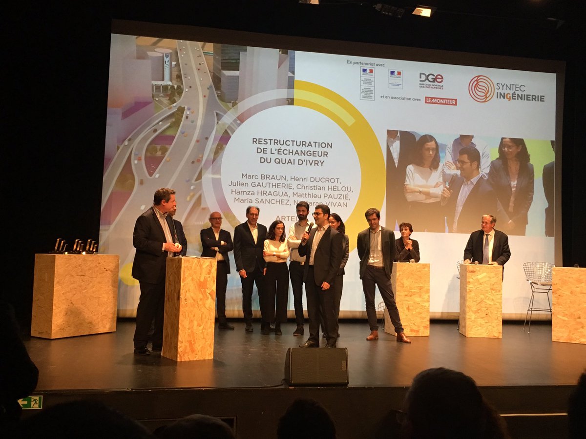 Syntec_Inge's tweet photo. #MeetInge2019 Bravo aux équipes d’ @arteliagroup qui reçoivent aujourd’hui le Prix #construction et aménagement du Grand Prix National de l’Ingenierie #gpni #ingenierie https://t.co/fj2JZAIzpy