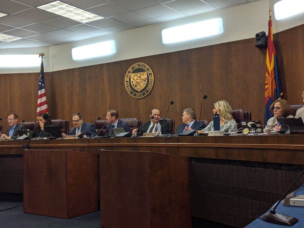 Arizona is hosting the 101st  meeting of the Colorado River Basin Salinity Control Forum and Advisory Council. Find out more about the great work that this group does at Coloradoriversalinity.org <a href="/CAPArizona/">Central AZ Project</a> @<a href="/SNWA_H2O/">Southern Nevada Water Authority</a> <a href="/ArizonaDEQ/">Arizona Department of Environmental Quality</a> <a href="/CWCB_DNR/">Colorado Water Conservation Board</a> <a href="/MH2O/">Matthew Henry</a> <a href="/MetroH2O/">Jillian Fracassi</a> <a href="/mwdh2o/">MWD of SoCal</a>