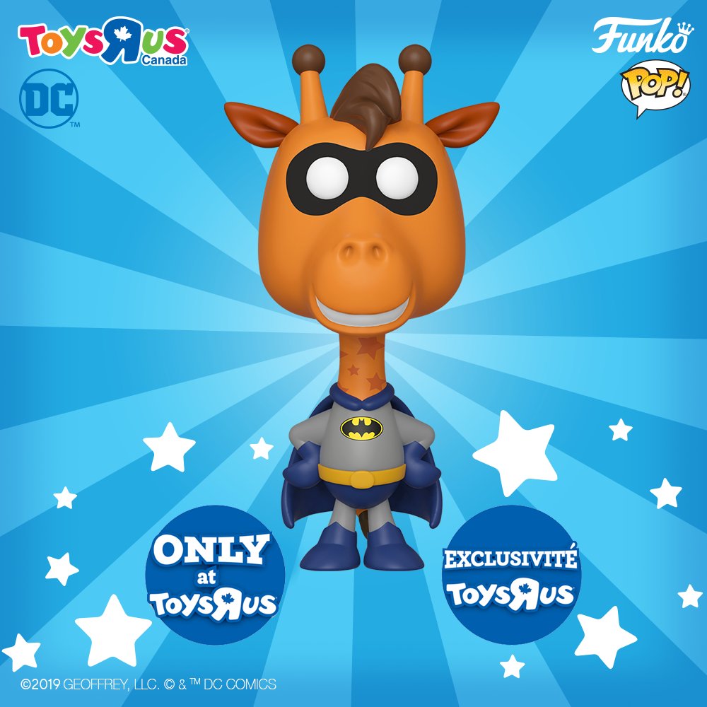 Funko on Twitter: "Geoffrey is back in costume and this time as Batman! Add him to your collection Only available at Toys R Us Canada! @toysruscanada @ToysRUs @DCComics #DC #Funko #