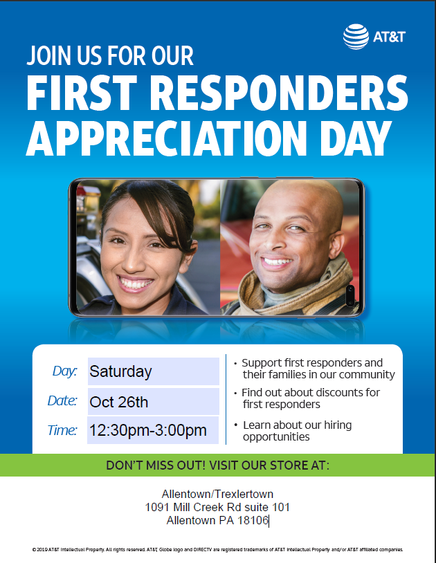 We would like to invite all our local First Responders to Our location in Allentown. We along with our neighbors will be providing lunch for you as a way to show our thanks <a href="/AllentownPolice/">Allentown PD</a> <a href="/AllentownFD/">Allentown Fire Department</a>
