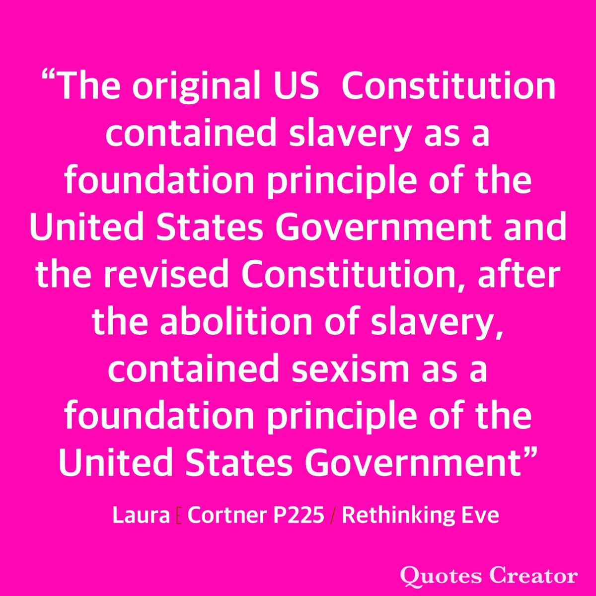 RethinkingEve's tweet photo. @joncoopertweets Ahhhhhh -  we don’t have a democracy as long as 160 million women remain 2nd class citizens under the #Constitution. The #EqualRightsAmendment was proposed in 1923 to remedy the word “male” being inserted into the 14th Amendment - It’s still being blocked - #HJRes38 #SJRes6 https://t.co/xAo4xuCl0y