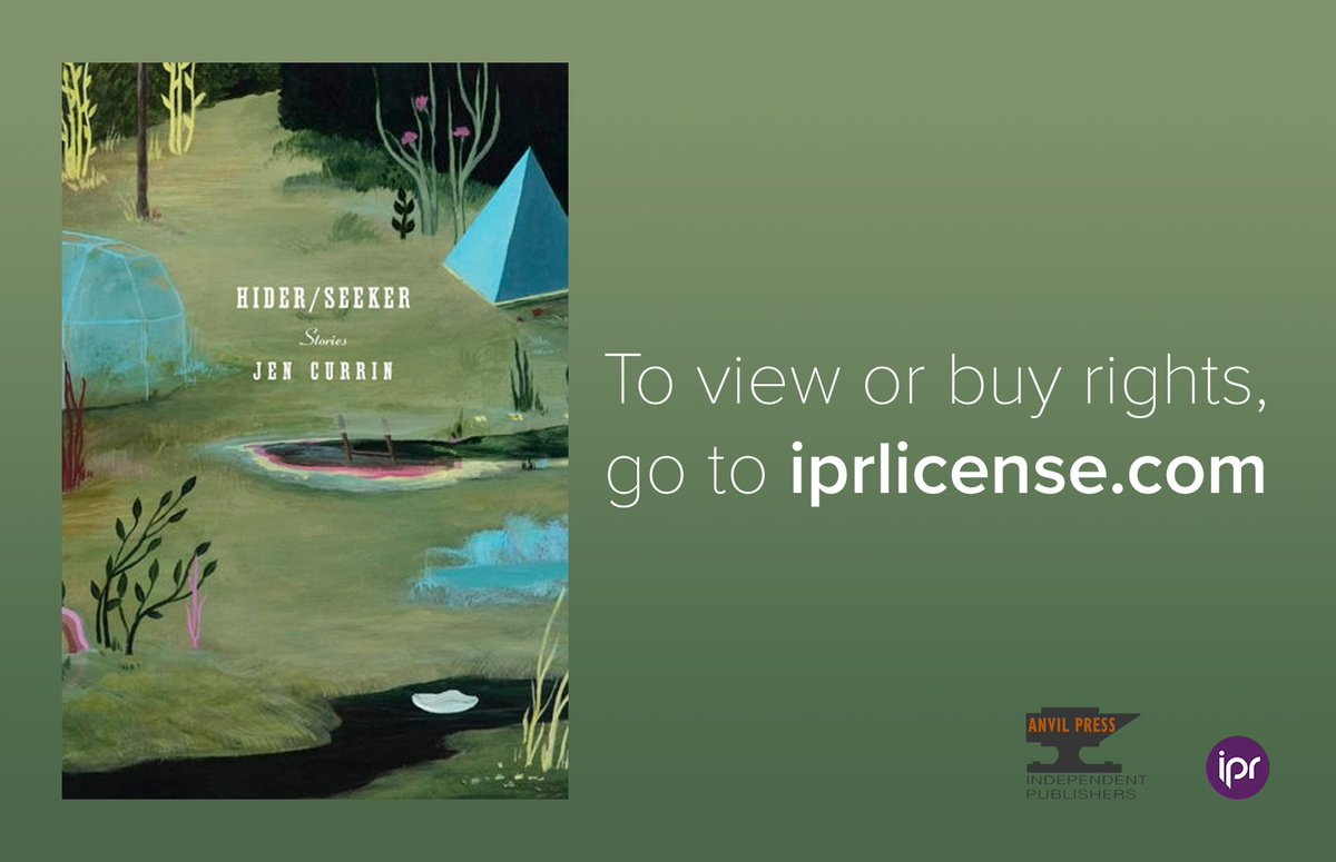 IPR License (@iprlicense) on Twitter photo Today's featured title is from Anvil Press of <a href="/livresCAbooks/">Livres Canada Books</a>
‘Hider/Seeker‘ by Jen Currin: Winner of a silver IPPY, Canada-West for Best Regional Fiction
📢 World rights available!
ow.ly/Z7pJ50vBsMH
#TranslationRights #Fiction Today's featured title is from Anvil Press of <a href="/livresCAbooks/">Livres Canada Books</a>
‘Hider/Seeker‘ by Jen Currin: Winner of a silver IPPY, Canada-West for Best Regional Fiction
📢 World rights available!
ow.ly/Z7pJ50vBsMH
#TranslationRights #Fiction