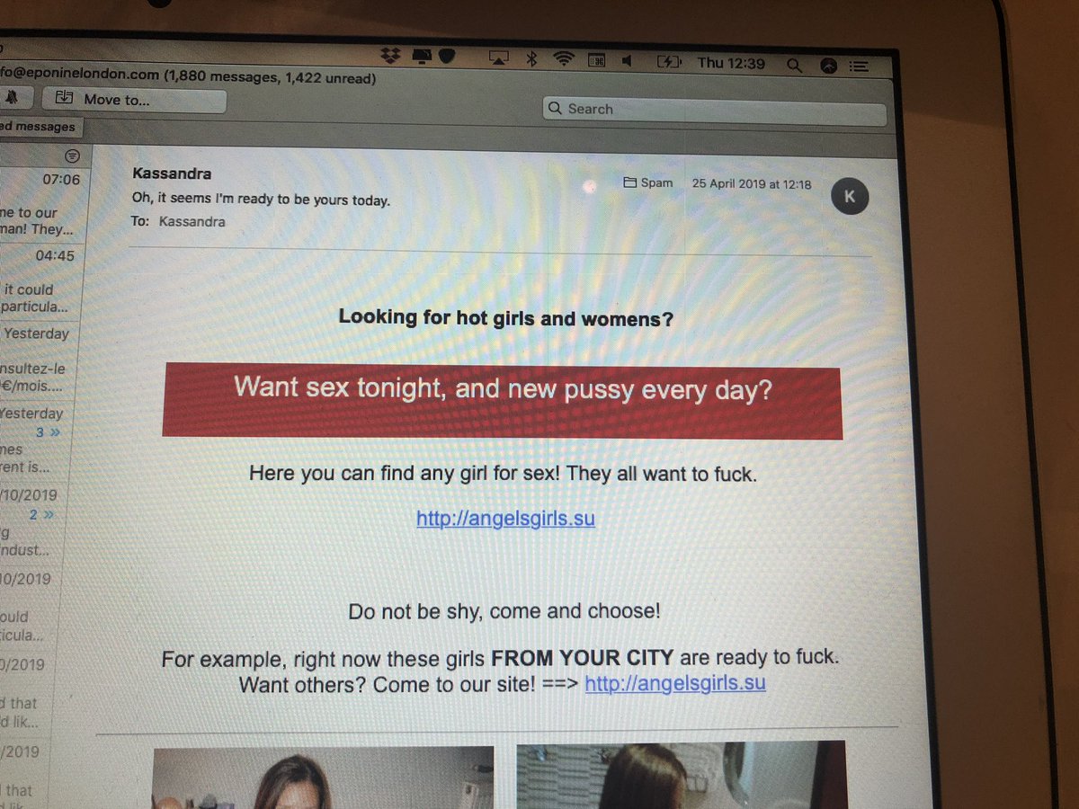 ninashenkman's tweet photo. When you check the work junk email to make sure nothing important has gone in there, get distracted, and leave your screen unmanned like this for a good half hour https://t.co/KeuVaIcKSV