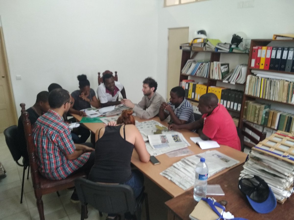 Today in São Tomé. Training in family identification supervised by Davy Ikabanga and Olivier Lachenaud.