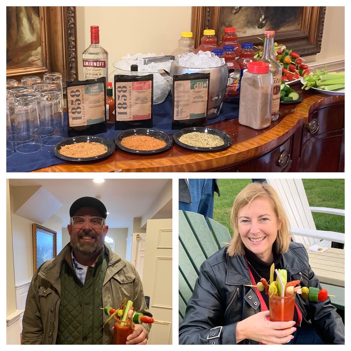 jroy5's tweet photo. When your away at #ceo #retreat with @TECCanada group #355 after a long hard day it is alway good to get a visit from #drcaesar and custom made #Caesarbar at @RiverbendInn @MottsClamato @theextremebean @WalkersOneshot https://t.co/CdEt8hjLuq
