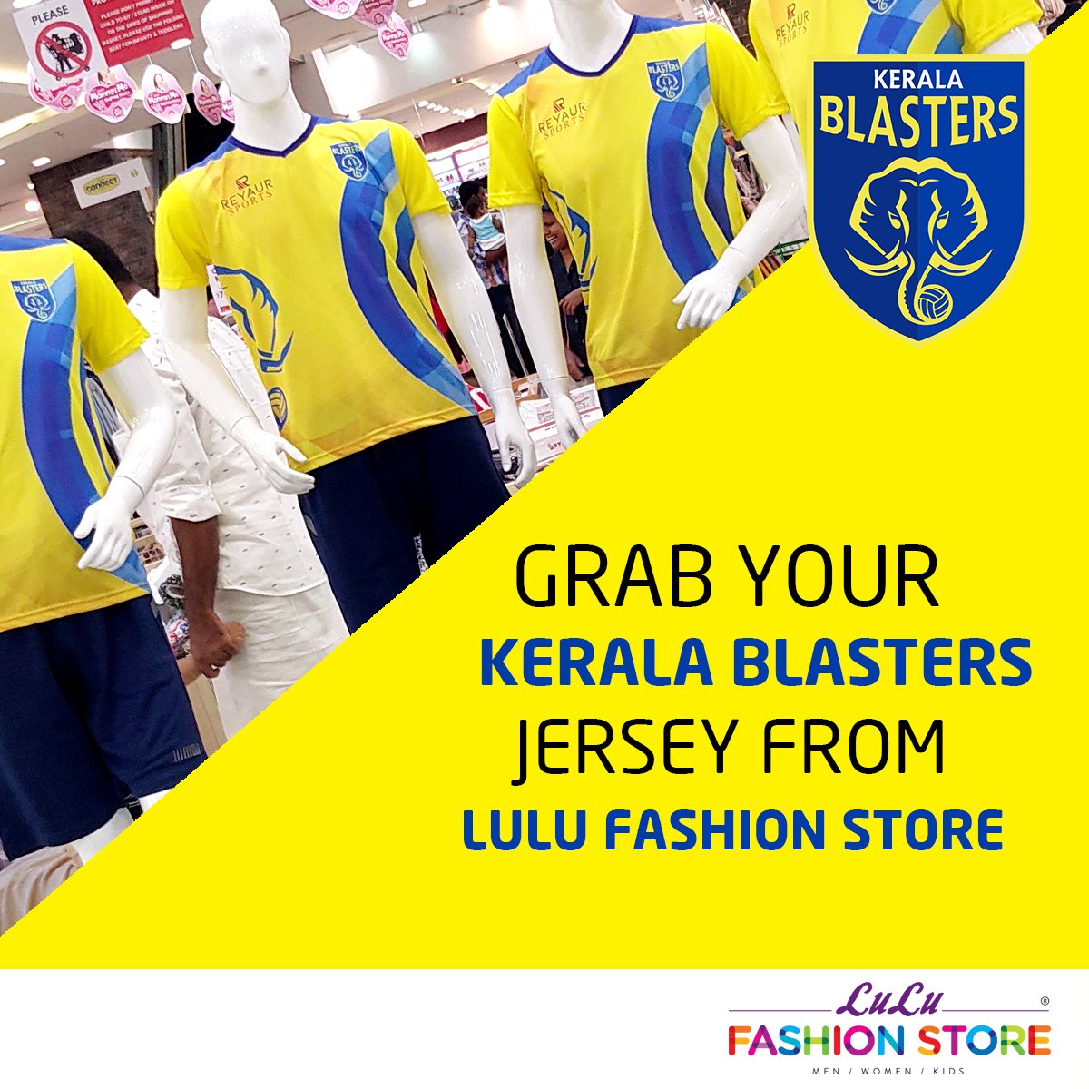 It is time to join the team and show your love for Kerala Blasters!  Buy your Kerala Blasters #HomeJersey from Lulu - Fashion Store and support your team in the latest edition of ISL 2019. 

#Manjappada #KeralaBlasters #Kochi #KBFC #YellowArmy