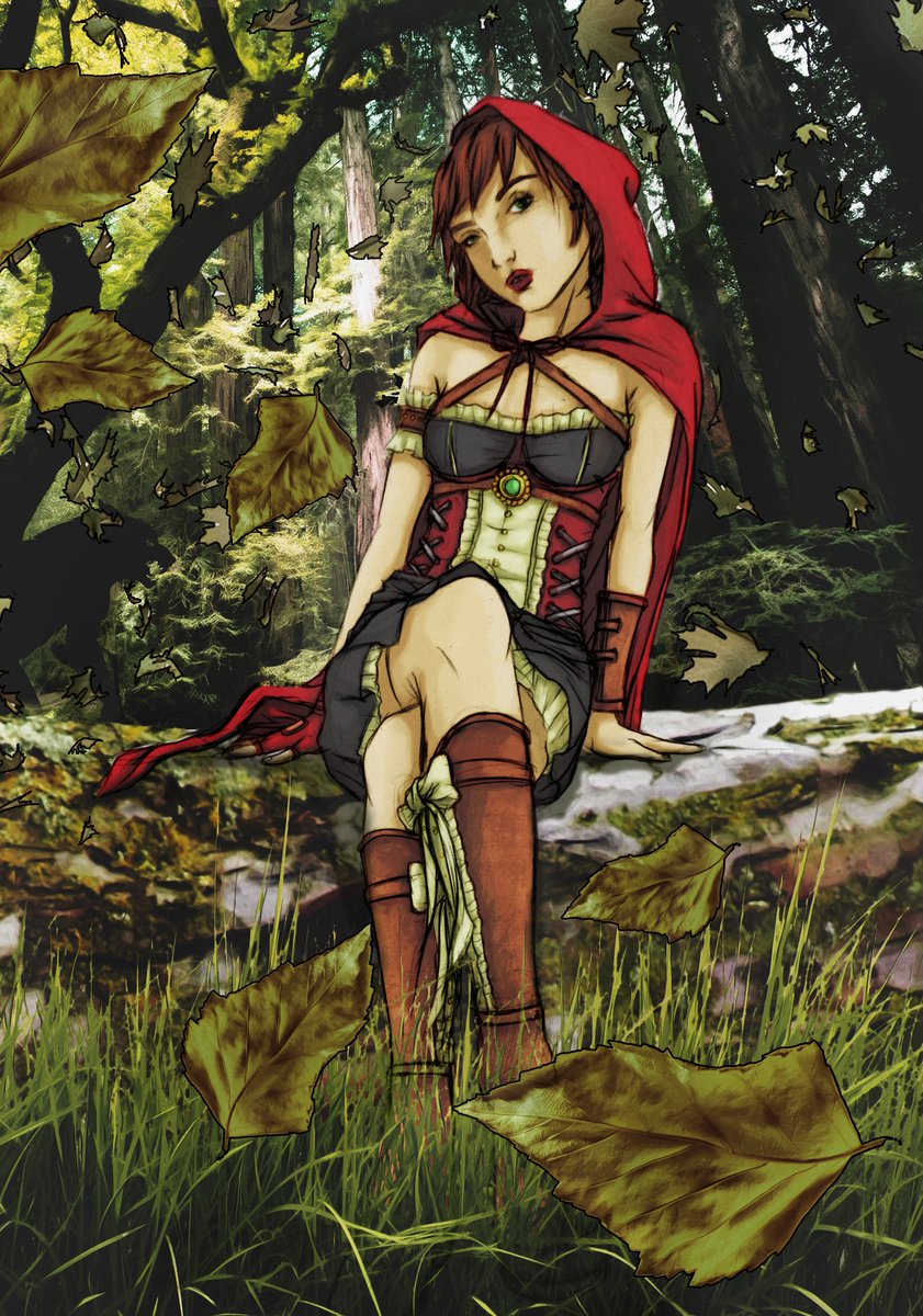 DecAlagEsArt's tweet photo. Nouveau #fanart autour du #chaperonrouge #conte #grimm #dessin #art #drawing #sexy #steampunk #petitchaperonrouge #photoshop #portrait #pencil #sketch https://t.co/9S9KqOanfK