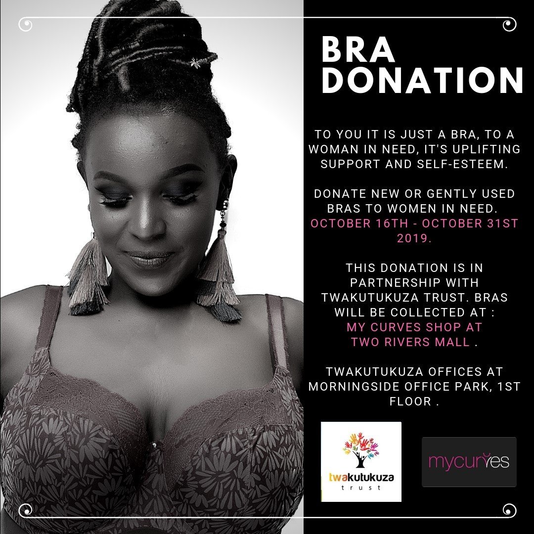 TwoRivers_KE's tweet photo. It's breast cancer awareness month and @mycurveskenya is giving you a unique opportunity to make a huge difference in a woman's life.
Simply drop off your new or slightly used bras for women in need @mycurveskenya today till 31st October. #GivingIsBeautiful #TwoGoodToBeTrue 😊✨ https://t.co/xPIolsk1WJ
