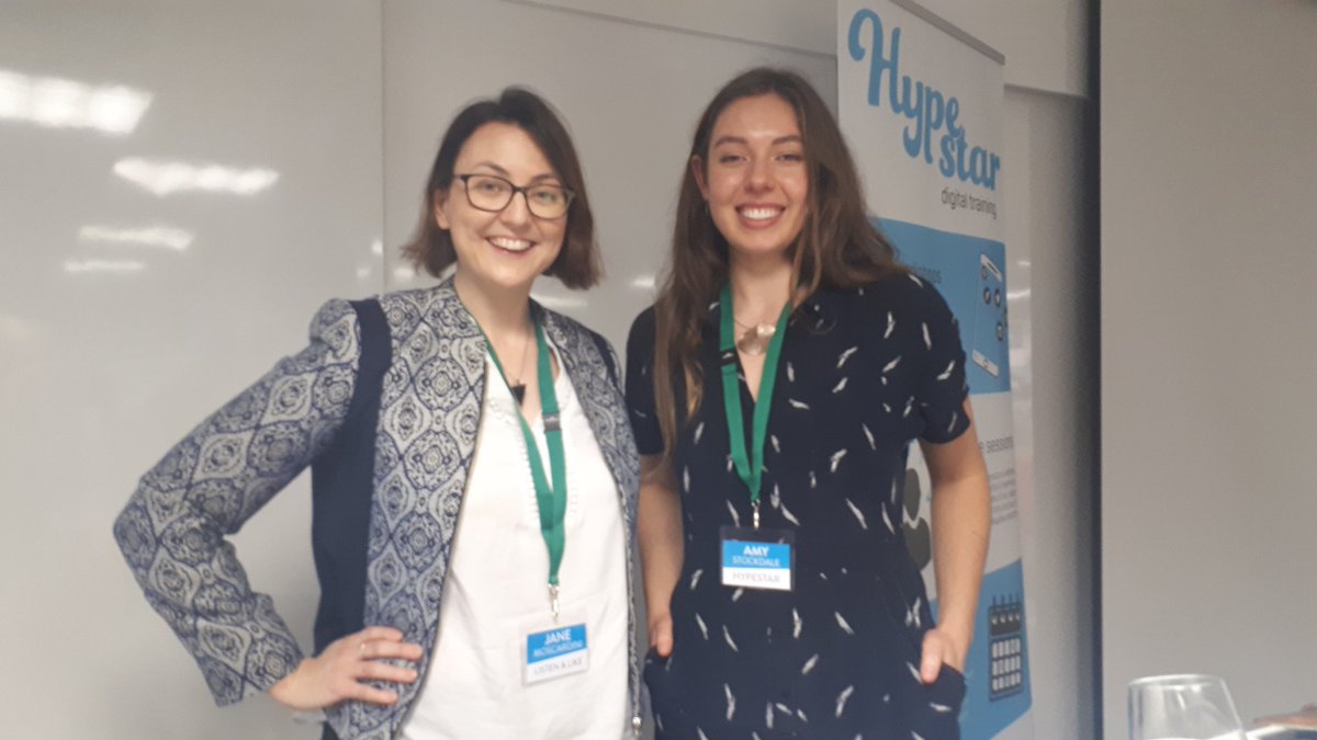 northeastbic's tweet photo. Thank you so much to Jane from @Listenandlike and Amy of @HypestarUK for your expert knowledge today! Facebook for business about to get started at #BICSocial 👌 https://t.co/hUwJrD6USP