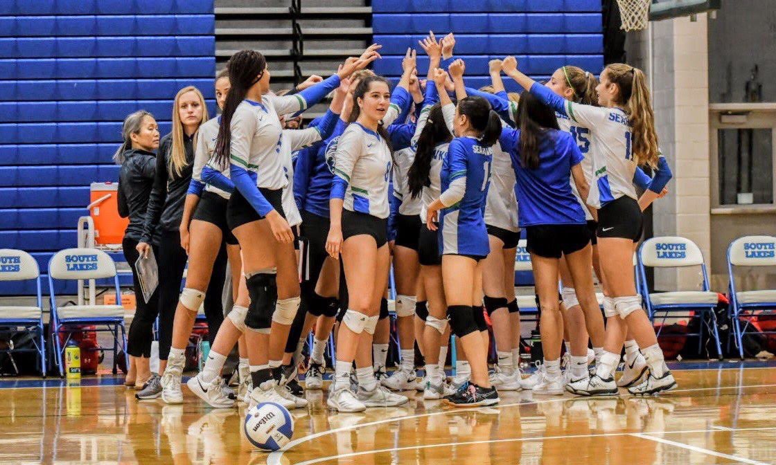 🙌HANDS UP🙌 if your ready for PLAYOFFS!!!!! #SLHSVOLLEYBALL competes in the first round of districts tonight at 7:00 pm at home vs <a href="/yhssports/">Yorktown Athletics</a> <a href="/SeahawkSports/">South Lakes Athletics & Activities</a> <a href="/SeahawkShoutout/">SeahawkShoutouts</a> <a href="/SeahawkBoosters/">South Lakes Boosters Club, Inc.</a> <a href="/southlakeshs/">South Lakes High School</a>