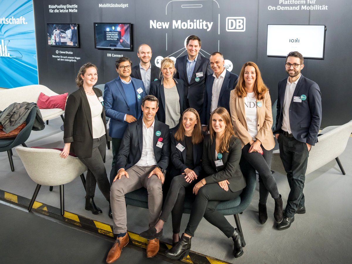 ioki_mobility's tweet photo. Team #DBNewMobility auf der Produktkonferenz #DBME19 in Berlin 🤗 @CleverShuttle @MobimeoMobility @DB_Presse https://t.co/u9LDPldH6x