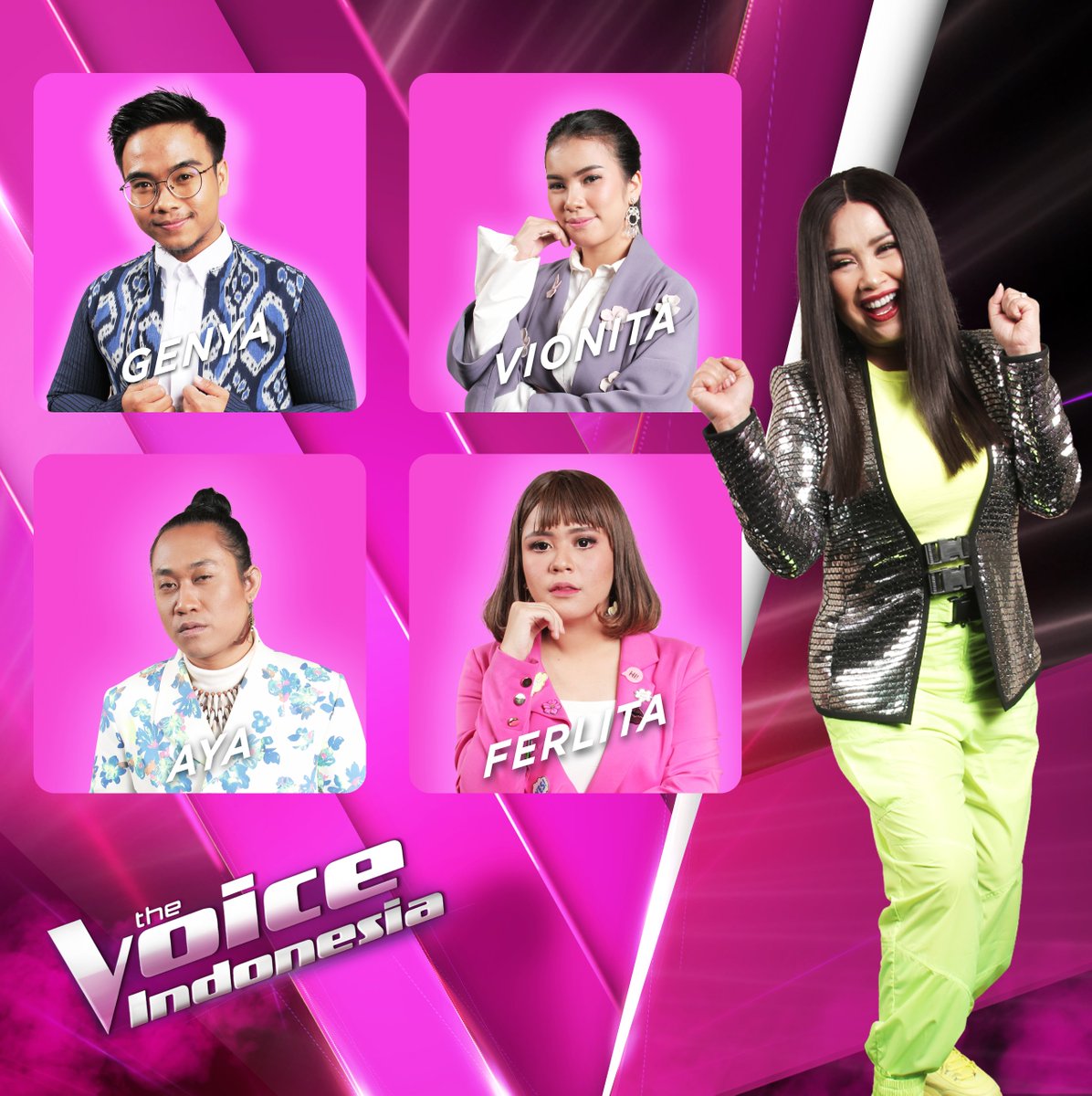 Yes! Siap melihat jagoan dari #TeamTiti yang akan tampil malam ini di <a href="/TheVoiceGTV/">THE VOICE INDONESIA GTV</a> #TheVoiceIndonesia #TheVoice4Indonesia #LiveRound1