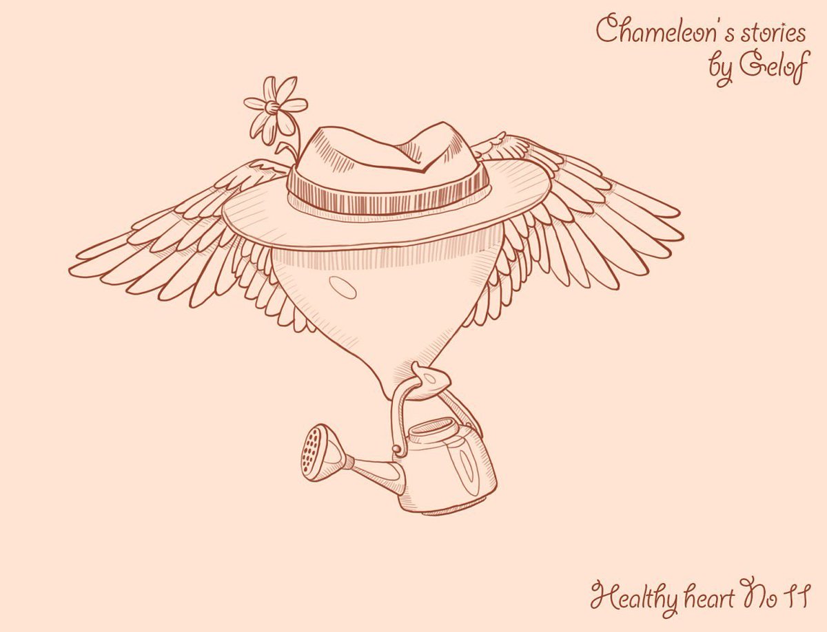 Gelof_art's tweet photo. Gardenerheart No11 by Gelof
Chameleon's stories 

In the Сhameleon's world, all rational creatures after death degenerates into a winged hearts. 

#sketch #handdraw #handdrawn  #illustration #everyday #dailysketch #heart #healthy #gardener #doodle #cute https://t.co/ql3gRwhTtI