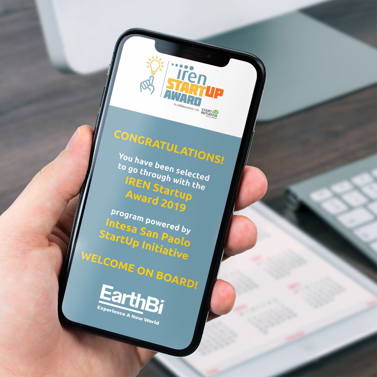bi_earth's tweet photo. We've been selected! 🚀
IREN Startup Award 2019
Program powered by @intesasanpaolo StartUp Initiative

#ExperienceANewWorld
#EarthBi
#EarthBetter
#EarthBio https://t.co/yP01gd9Pyy