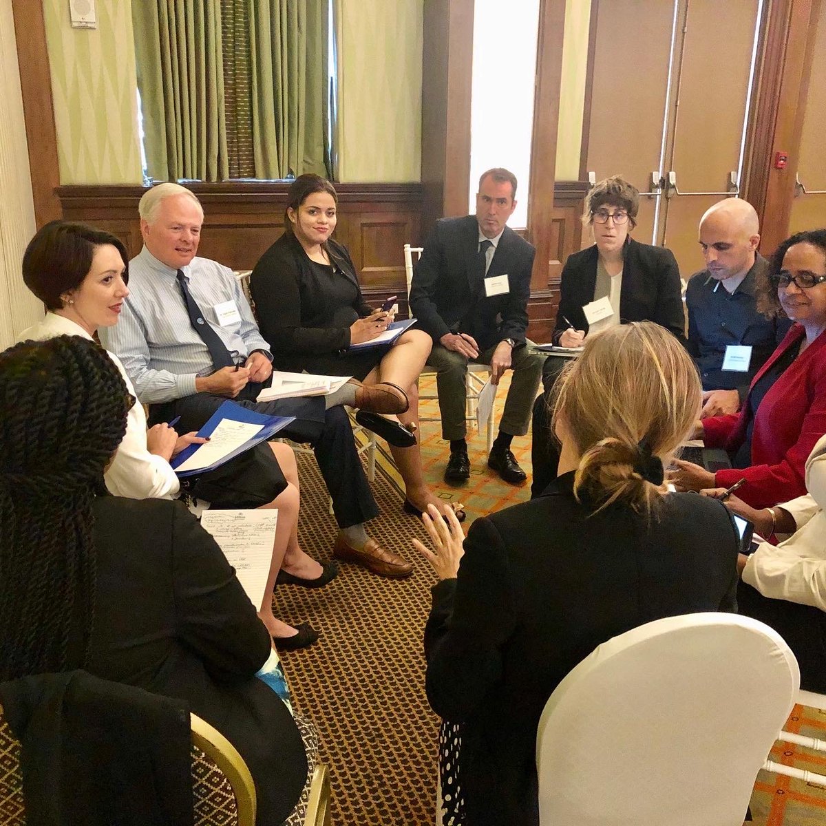 Resilience_NU's tweet photo. Day 2 of the #USCaribbeanResiliencePartnership conference is officially underway! GRI's Dr. Stephen Flynn, Dr. Mark Patterson, Dr. @ElizabAllen, and #GRRN Partner, Daniel Hiller from @Fraunhofer_EMI will be facilitating panel discussions throughout the day. See photos from Day 1! https://t.co/fXG1CUXFUB