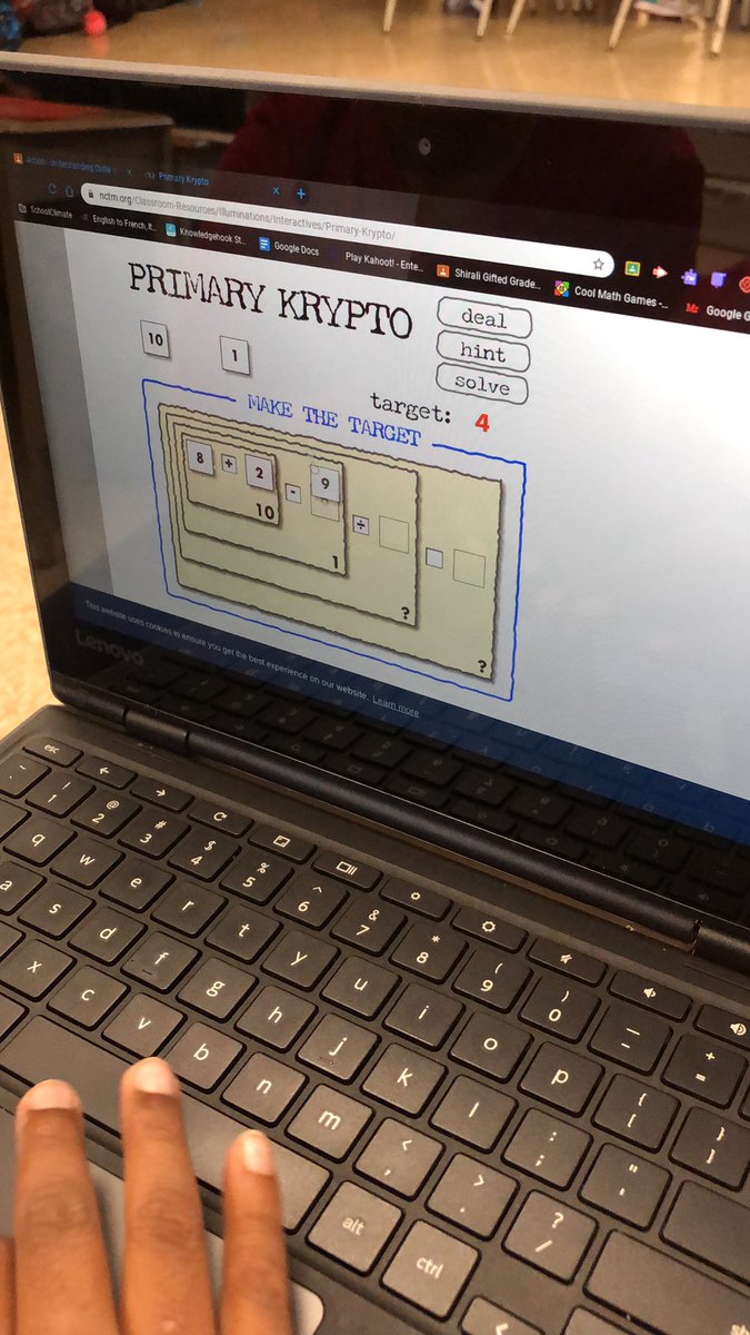 seemstech's tweet photo. Grade 6 students doing #math #Bedmas with #primarykrypto #ddsbinnovation #ddsbtech #ddsbshift #illuminations #nctm @AGBellPS https://t.co/OcmIDc4L0P
