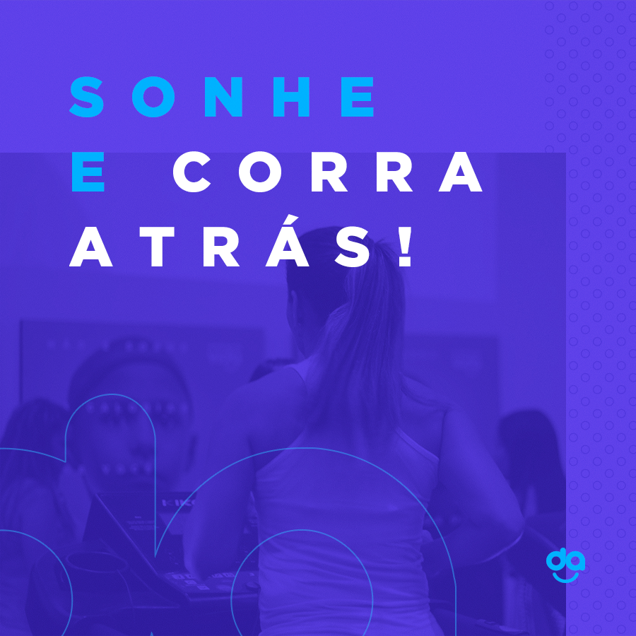 É só começar a correr que o sorriso já vai aparecendo! Aqui não tem espaço pra tristeza.