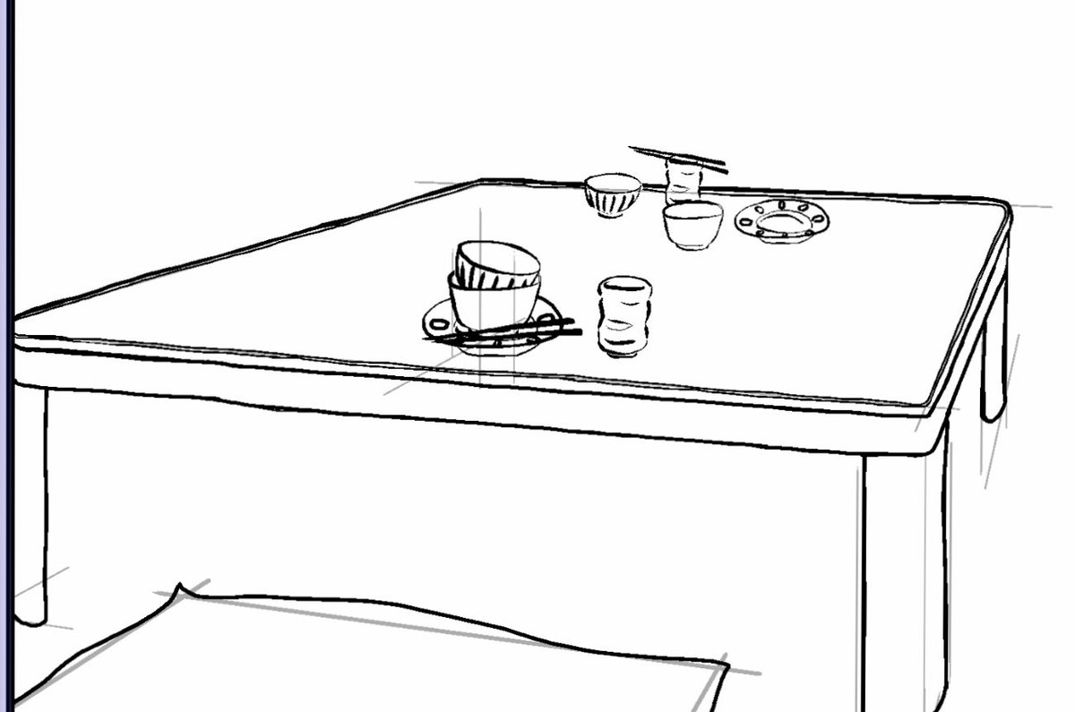 今日は机描いた。
よし…よし…これで4コマ分の机は使えるぞ!ww
人描いてないけどノルマの3コマ分は実質描いたのと一緒だ!(?)
 #進捗ノート https://t.co/wFRcFNtXgV 