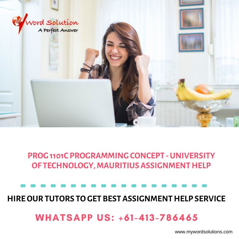 mywordsolution's tweet image. PROG 1101C Programming Concept - University Of Technology, Mauritius Assignment Help...
mywordsolutions.com
#PROG1101C #ProgrammingConcept #UniversityOfTechnology #Mauritius #AssignmentHelp #AssessmentHelp #HomeworkHelp #OnlineTutors #AssignmentWriters