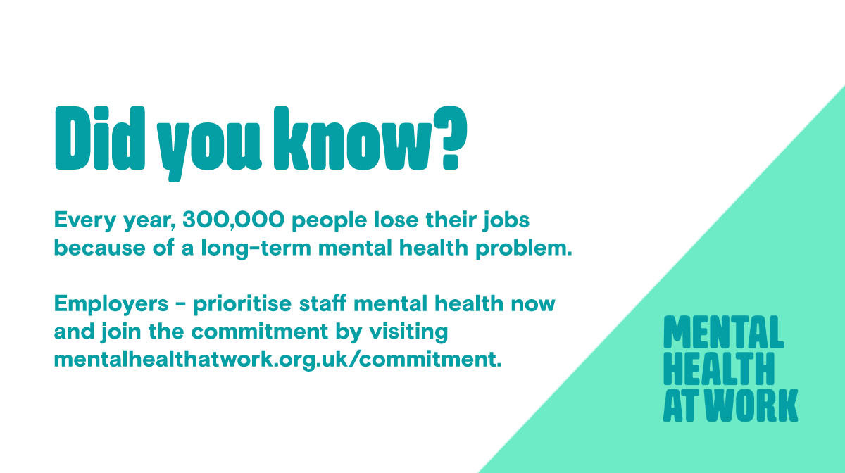 Bristol is the first city to make the #MentalHealthatWork commitment. There's a growing need to support mental health in the workplace, but where do you start?
Join us &amp; find out more: mentalhealthatwork.org.uk/commitment/