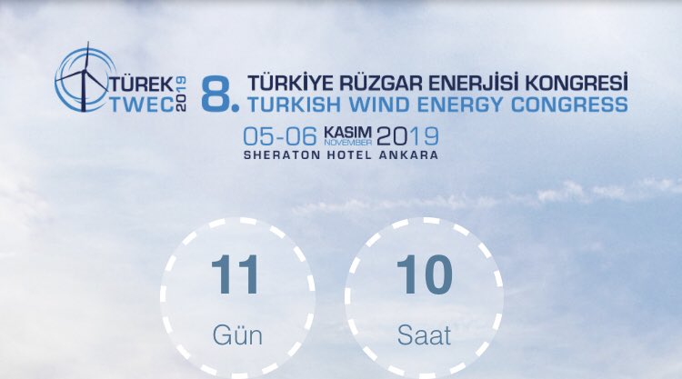 Türkiye Rüzgar Enerjisi Kongresi, 05-06 Kasım'da Ankara'da sizleri bekliyor. Sheraton Ankara'da Gerçekleştirilecek Rüzgar Enerjisi Kongresini kaçırmayın.. #rüzgar #enerji #türkiye #kongre