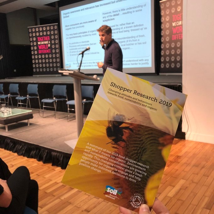 Attended the <a href="/SoilAssociation/">Soil Association</a> #OrganicTC19 yesterday to hear the latest insights and current organic market trends. Environmental, sustainability and health considerations are growing rapidly and gives a fresh opportunity for organic to engage with consumers. #positivetimes