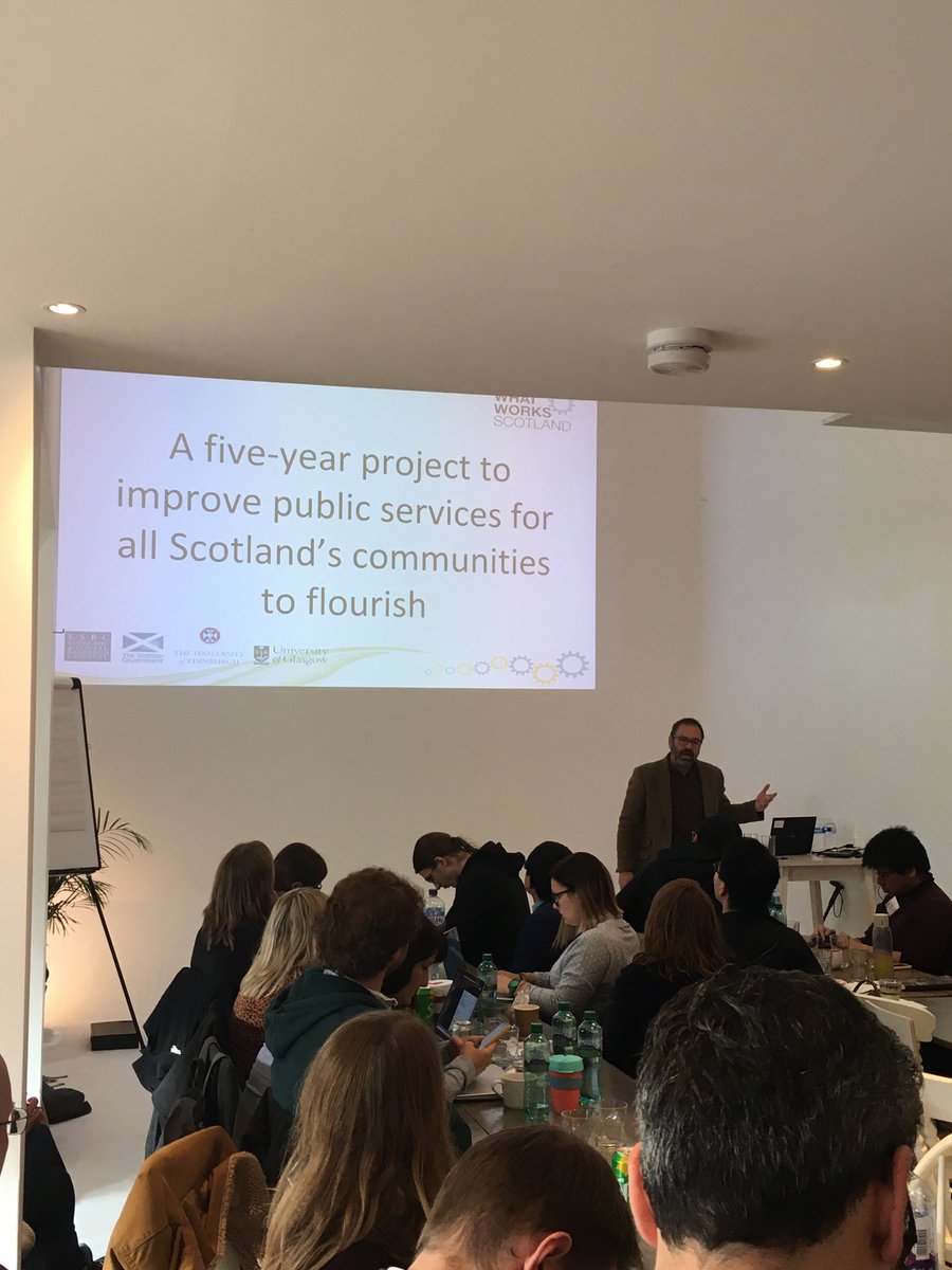 Prof Nick Watson from ⁦<a href="/WWScot/">What Works Scotland</a>⁩ discusses the importance of collaborative action for developing evidence-based policy #GlasgowCrucible
