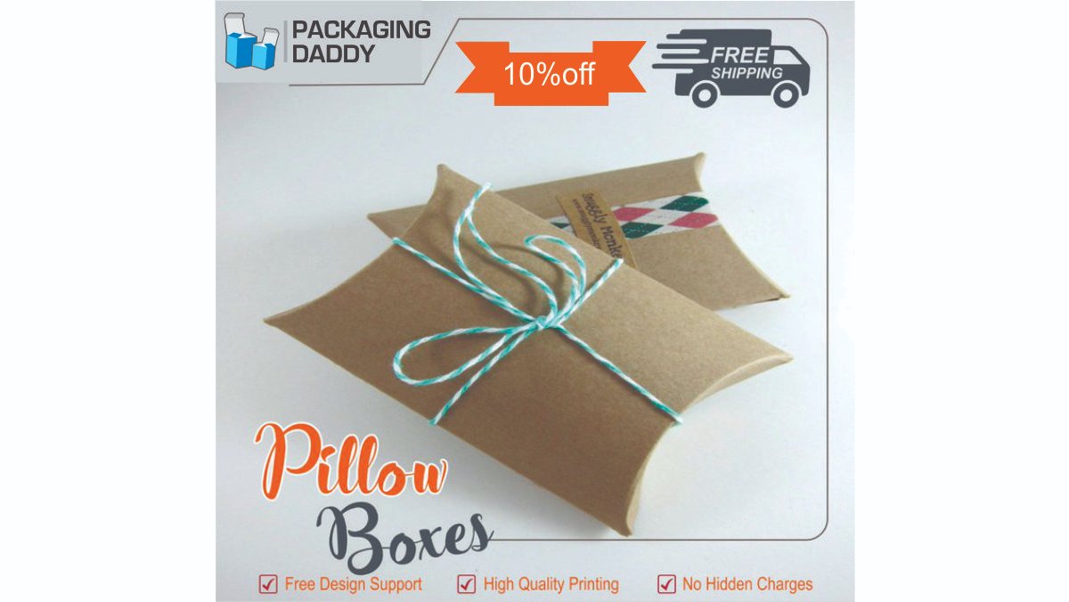 Custom Pillow Boxes at Wholesale Prices and Free Shipping to Doorstep
packagingdaddy.com