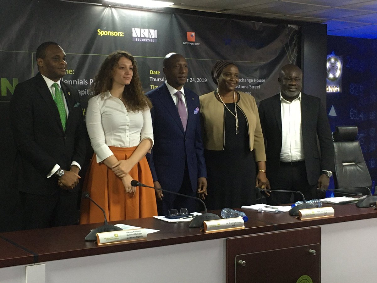 ngxregco's tweet photo. Our judges for today’s #xkathon with the CEO of The Nigerian Stock Exchange @OscarNOnyema 
@jchiemeka2, NSE; John Nsikak, NSE; Alessia Balducci, @SeedspaceNG; Mrs. Hasfat Rufai, @SECNigeria; Folagbade Adeyemi, @CSCSNigeria. https://t.co/FG83zQvsgT