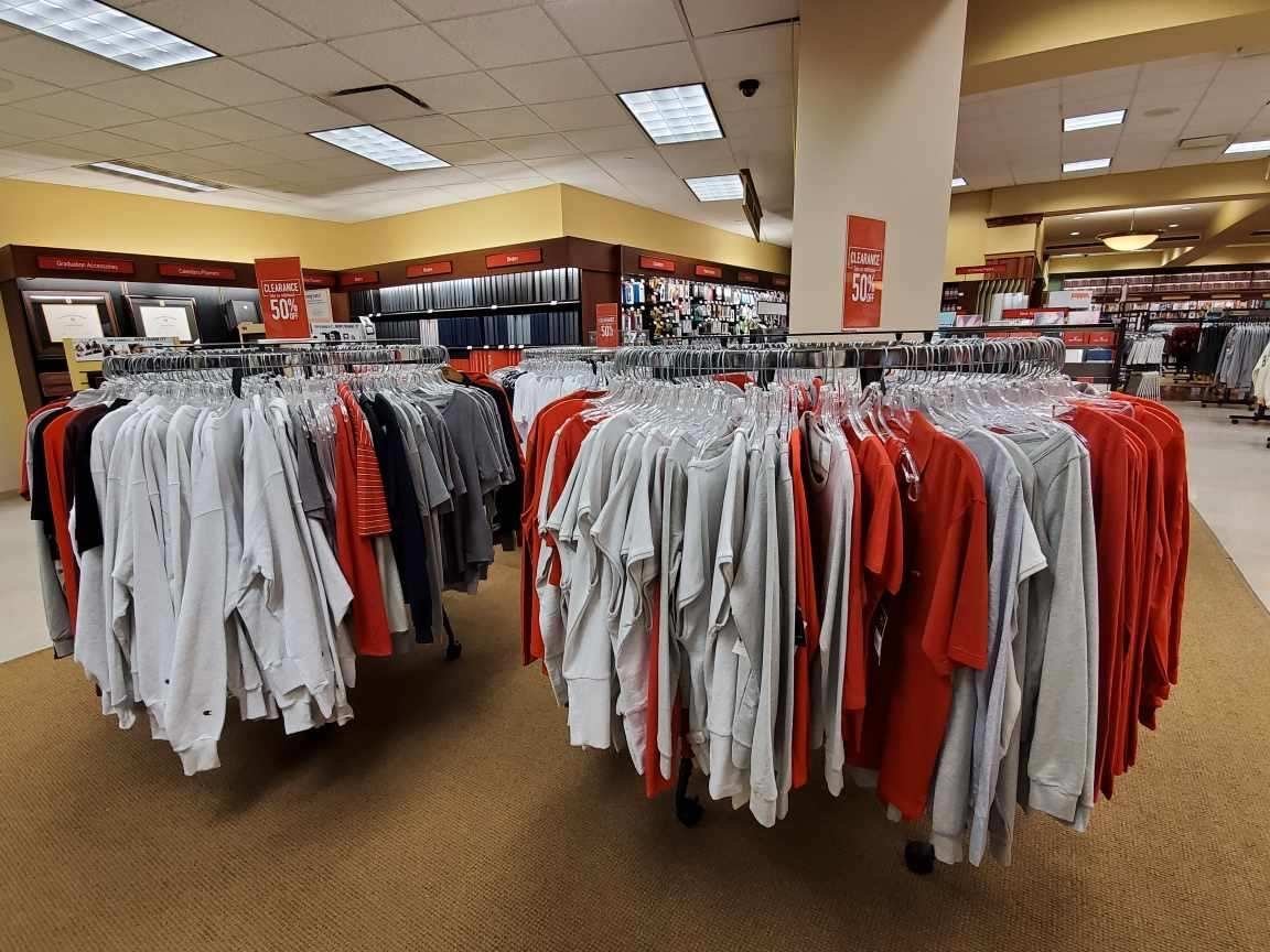 FLASH SALE!  TODAY ONLY!

Receive an additional 50% off already reduced prices on clothing.  In store only.
