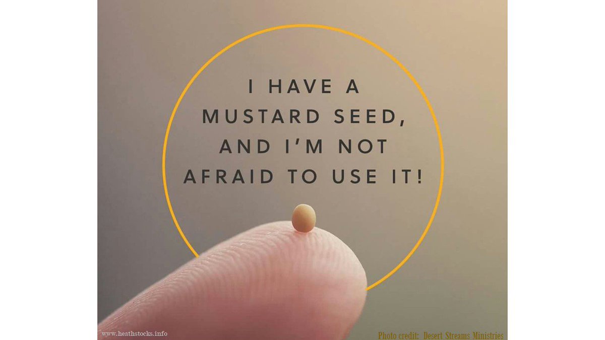 I have faith the size of a mustard seed and it will move many mountains. #hope4heath #faithinHim